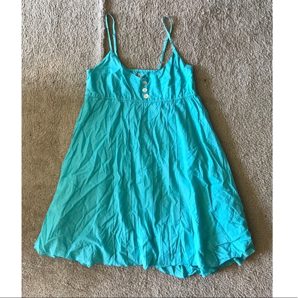 bright blue summer dress